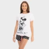 Ladies Minnie Mouse Short Pyjamas -Children Products Shop mmpj2499 3