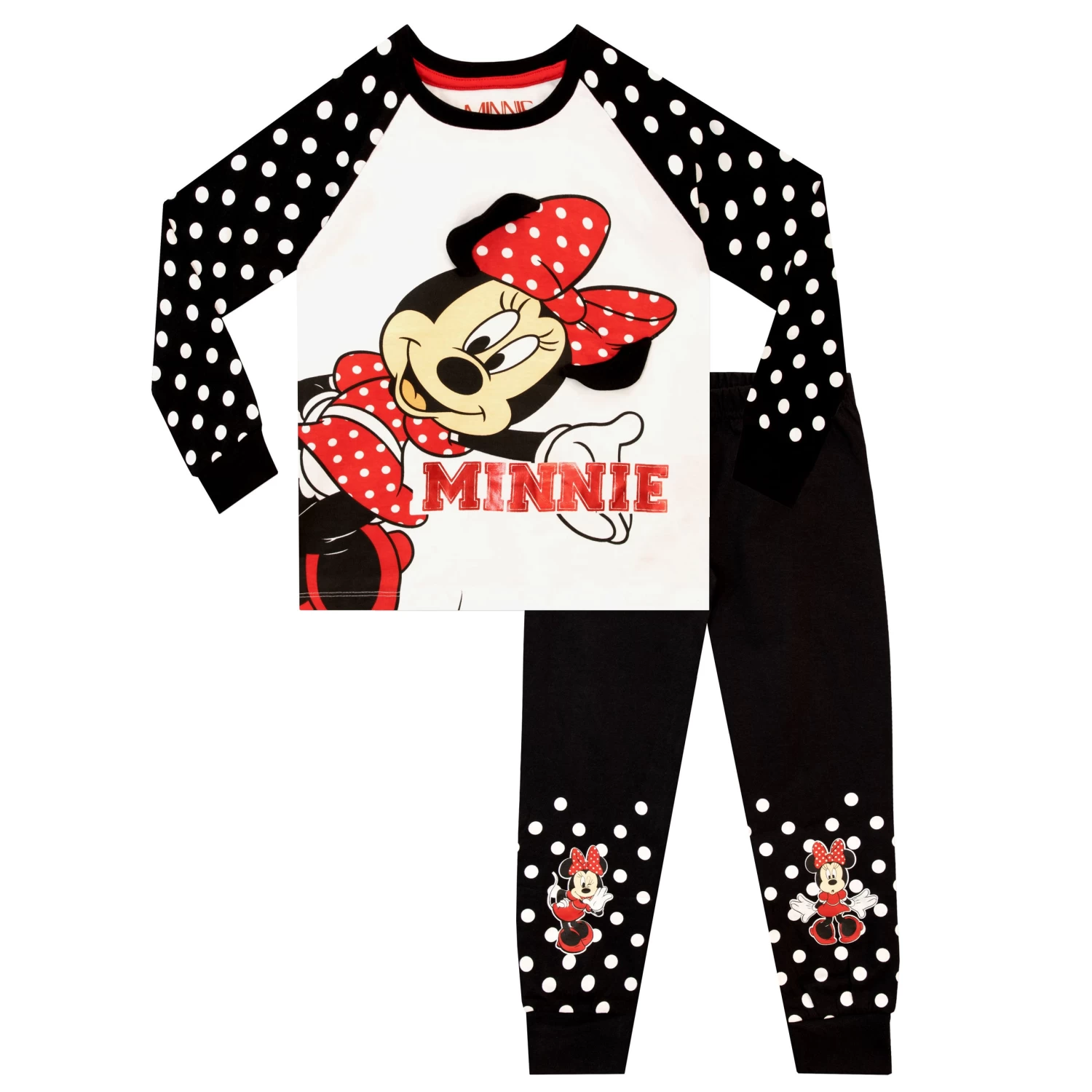 Girls Disney Minnie Mouse Pyjamas 4 Girls Disney Minnie Mouse Pyjamas - Image 2