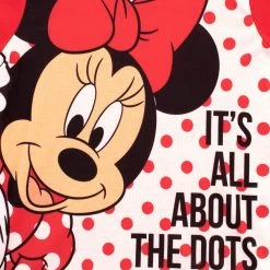 Disney Minnie Mouse Short Pyjamas -Children Products Shop mmpj6454 Minnie Mouse Short PJs V2 Top CloseUp