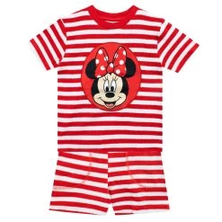 Disney Minnie Mouse Girls T-Shirt And Shorts Set -Children Products Shop mmts2710 Minnie Mouse Towelling Set 1 Square