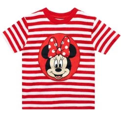 Disney Minnie Mouse Girls T-Shirt And Shorts Set -Children Products Shop mmts2710 Minnie Mouse Towelling Set 2