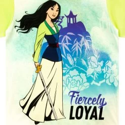 Disney Mulan Pyjamas -Children Products Shop mupj7794 Mulan Pyjamas top close