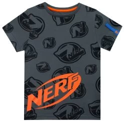 Nerf Short Sleeve T-shirt -Children Products Shop nets8493 Nerf Grey Tee 1 Square