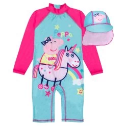 Peppa Pig Unicorn Girls Swimsuit