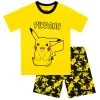 Pokemon Short Boys Pyjamas - Pikachu -Children Products Shop pmpj2111 Pokemon Pikachu Short Pyjamas 1 Square