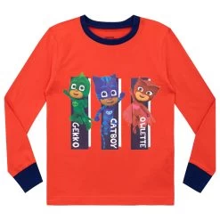 PJ Masks Snuggle Fit Pyjamas - Pack Of 2 -Children Products Shop pmpj2745 PJ Masks Pyjamas Pack of 2 long top