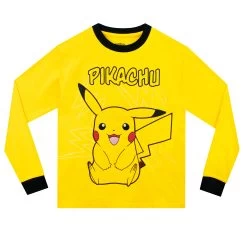 Kids Pokemon Pyjamas - Pikachu -Children Products Shop pmpj8597 Pikachu Long Pyjamas V2 2
