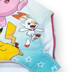 Pokemon Swimsuit - Pikachu, Squirtle, Jigglypuff And Scorbunny -Children Products Shop pmss7469 Pokemon Swimsuit V2 4