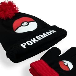 Kids Pokemon Winter Hat And Glove Set -Children Products Shop poht4532 Pokemon hat set 4