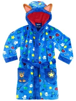 Paw Patrol Dressing Gown - Chase -Children Products Shop ppdg6598 Paw Patrol Blue Dressing Gown