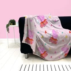 Peppa Pig Fleece Blanket -Children Products Shop ppfl76620001 Peppa fleece throw 3