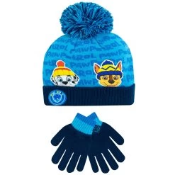 Kids Paw Patrol Winter Hat And Gloves Set