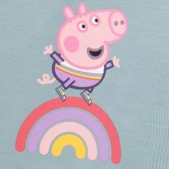 Peppa Pig Top And Leggings Set - Rainbow -Children Products Shop ppls2973 Peppa Top And Leggings Set BottomsCloseUp