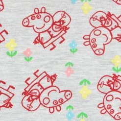 Girls Peppa Pig Pyjamas 11 Girls Peppa Pig Pyjamas -Children Products Shop pppj2428 Peppa Pig Pjs bottoms close up