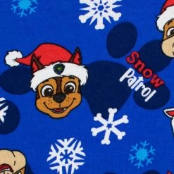 Kids Paw Patrol Christmas Pyjamas Snuggle Fit - Chase, Marshall, Rubble 11 Kids Paw Patrol Christmas Pyjamas Snuggle Fit - Chase, Marshall, Rubble -Children Products Shop pppj2781 Paw patrol PJS Top Close UP