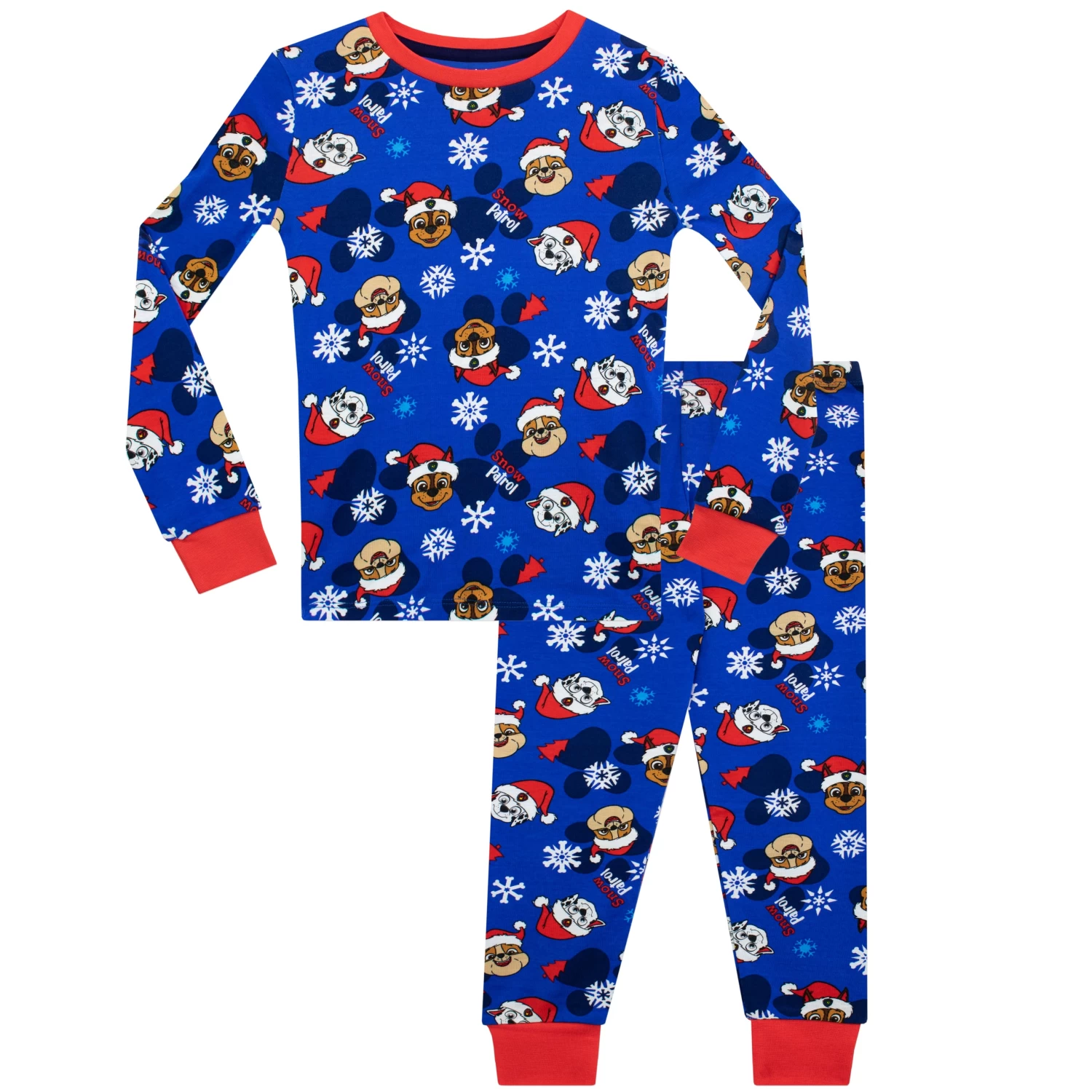Kids Paw Patrol Christmas Pyjamas Snuggle Fit - Chase, Marshall, Rubble 4 Kids Paw Patrol Christmas Pyjamas Snuggle Fit - Chase, Marshall, Rubble - Image 2