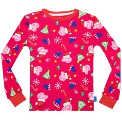 Peppa Pig Snuggle Fit Pyjamas - Christmas -Children Products Shop pppj2821 Peppa Pig PJS Top