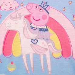Peppa Pig Snuggle Fit Pyjamas - Unicorn -Children Products Shop pppj6371 Peppa Pig PJs V2 Top Close Up
