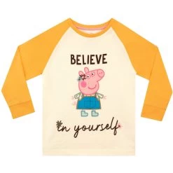 Peppa Pig Pyjamas - Believe In Yourself 10 Peppa Pig Pyjamas - Believe In Yourself -Children Products Shop pppj8273 Girls Peppa Pig PJs Top