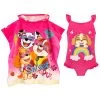 Paw Patrol Swimsuit And Towel Poncho Set