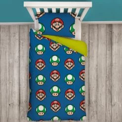 Super Mario Single Bedding Set -Children Products Shop smbd5883 Mario Bedding 5