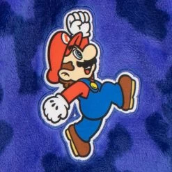 Super Mario Dressing Gown -Children Products Shop smdg4820 SuperMario DressingGown BadgeCloseUp