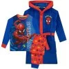 Spider-Man Boys Marvel Spiderman Pyjamas And Dressing Gown Set -Children Products Shop smdg7769 Spiderman DressingGownSet x