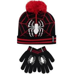 Spider-Man Kids Spiderman Winter Hat And Gloves Set
