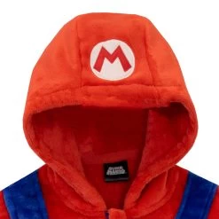 Kids Super Mario Onesie -Children Products Shop smon6366 Super Mario Onesie V2 hood