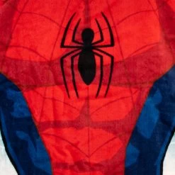 Spider-Man Marvel Spiderman Towel Poncho 9 Spider-Man Marvel Spiderman Towel Poncho -Children Products Shop smpo15480001 Spiderman Poncho Towel Front close up