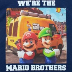 Super Mario Movie T-Shirt -Children Products Shop smts7923 Mario Navy Tee 2