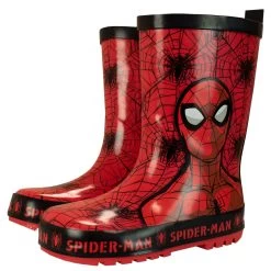 Spider-Man Spiderman Wellington Boots -Children Products Shop smwl8212 Spiderman Wellies pair slanted