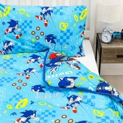 Sonic The Hedgehog Bedding Coverless Single Duvet Set -Children Products Shop sobd22660001 Sonic bedding 3