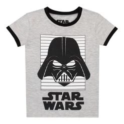 Darth Vader Star Wars Pyjamas 2 Pack 13 Darth Vader Star Wars Pyjamas 2 Pack -Children Products Shop swpj5174 Star Wars PJs 2 Pack grey top V2