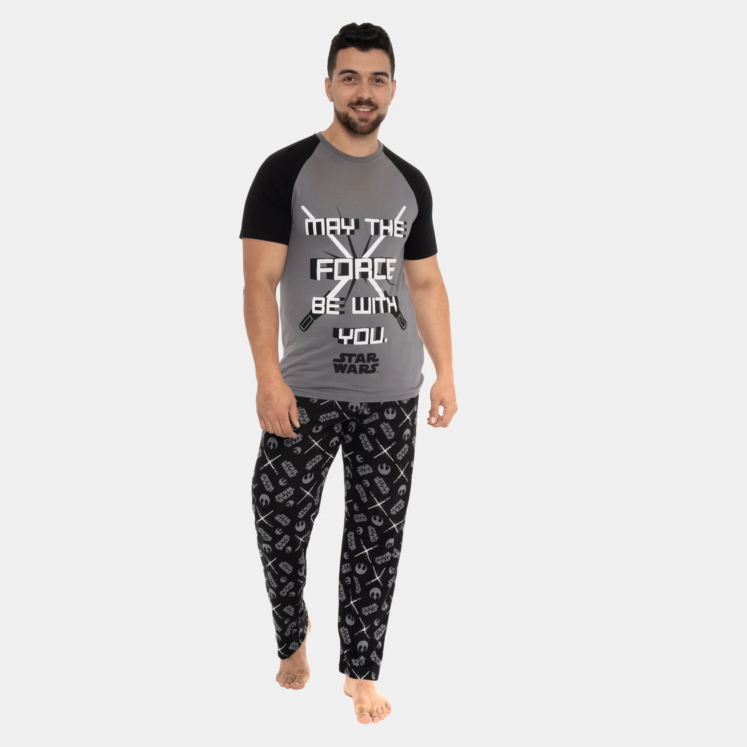 Mens Star Wars Pyjamas - Lightsabers 4 Mens Star Wars Pyjamas - Lightsabers - Image 2