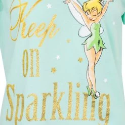 Womens Tinkerbell Pyjama Set -Children Products Shop tbpj7456 Tinkerbell Pyjamas Top close