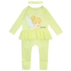 Baby Tinkerbell Sleepsuit And Headband