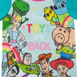 Girls Toy Story Pyjamas -Children Products Shop tspj1572 girls toy story pjs V2 Top closeup