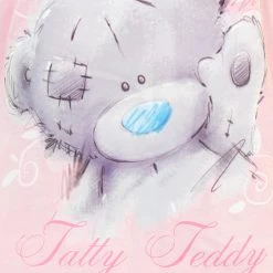 Womens Tatty Teddy Pyjama Set -Children Products Shop ttpj3455 Tatty Teddy Pyjamas Top close