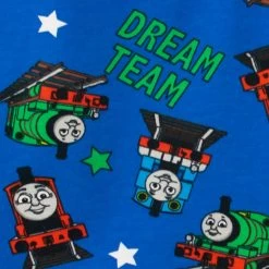 Kids Thomas The Tank Engine Short Pyjamas 11 Kids Thomas The Tank Engine Short Pyjamas -Children Products Shop ttpj7213 Thomas Short Pyjamas Bottoms Closeup