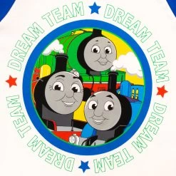 Kids Thomas The Tank Engine Short Pyjamas 9 Kids Thomas The Tank Engine Short Pyjamas -Children Products Shop ttpj7213 Thomas Short Pyjamas Top Closeup