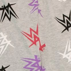 Girls WWE Pyjama Set -Children Products Shop wwpj5775 WWE Girls Pyjamas BottomsCloseUp